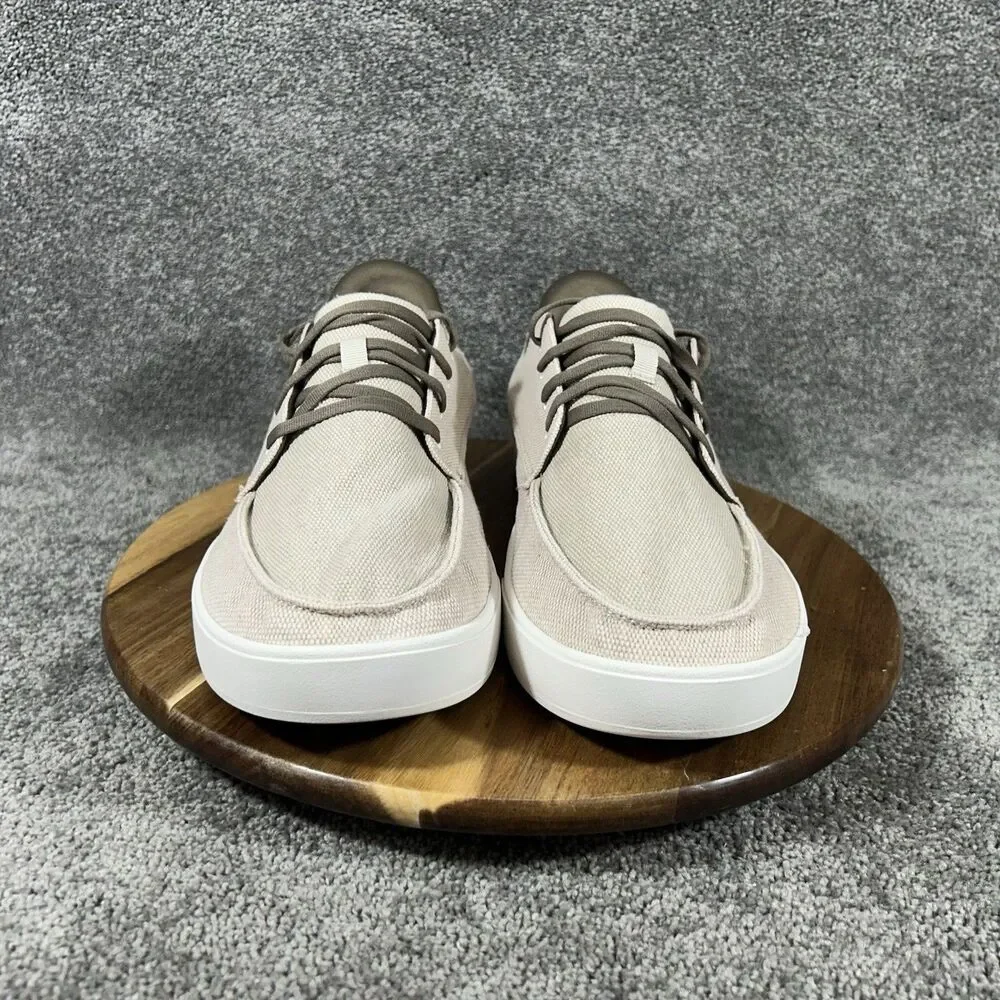 Kizik Porto Men’s Size 13 W Burlap Taupe Casual Boat Hands Free Shoes Used
